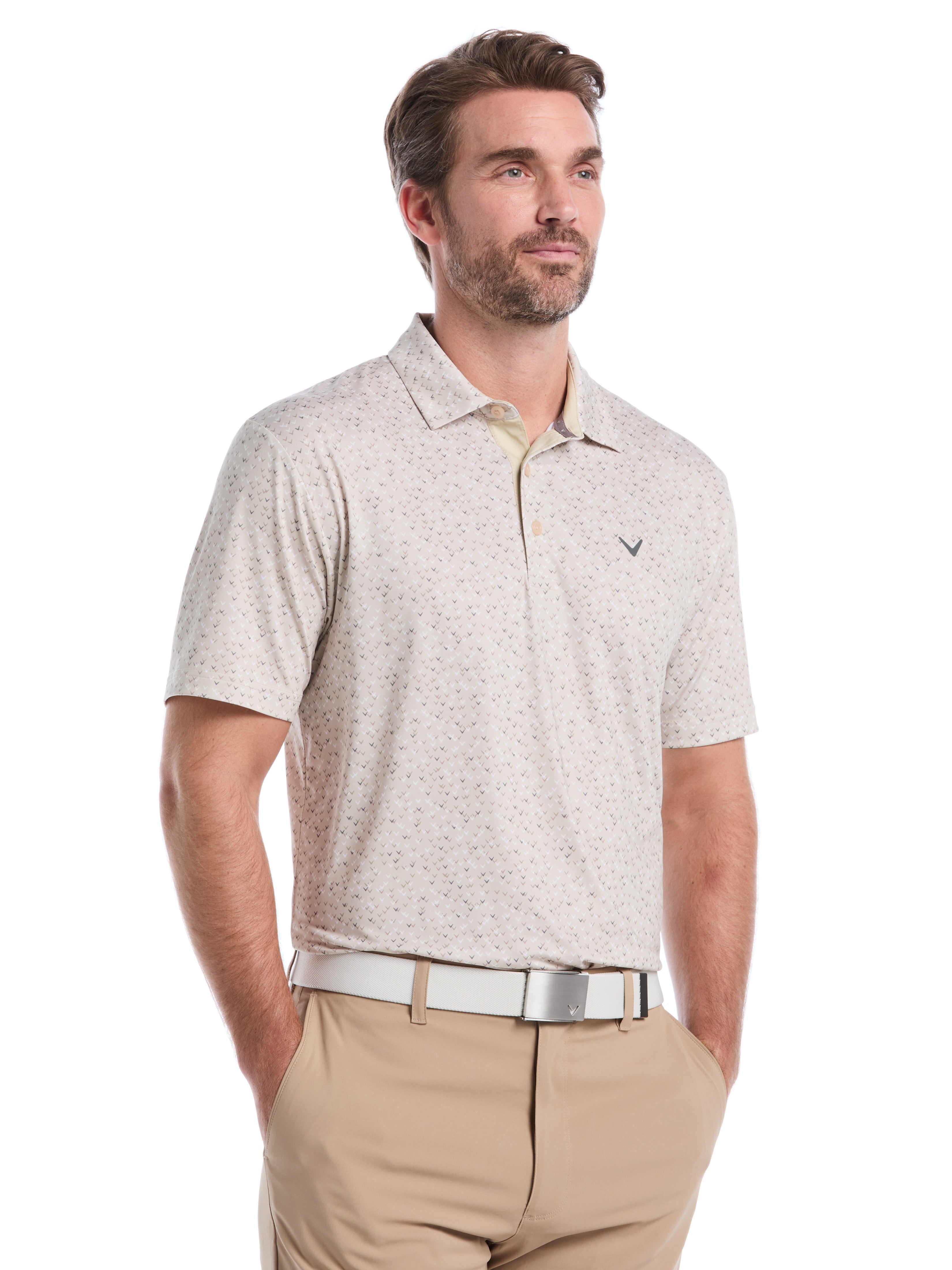 Men's Confetti Chevron All Over Polo (Open Air)