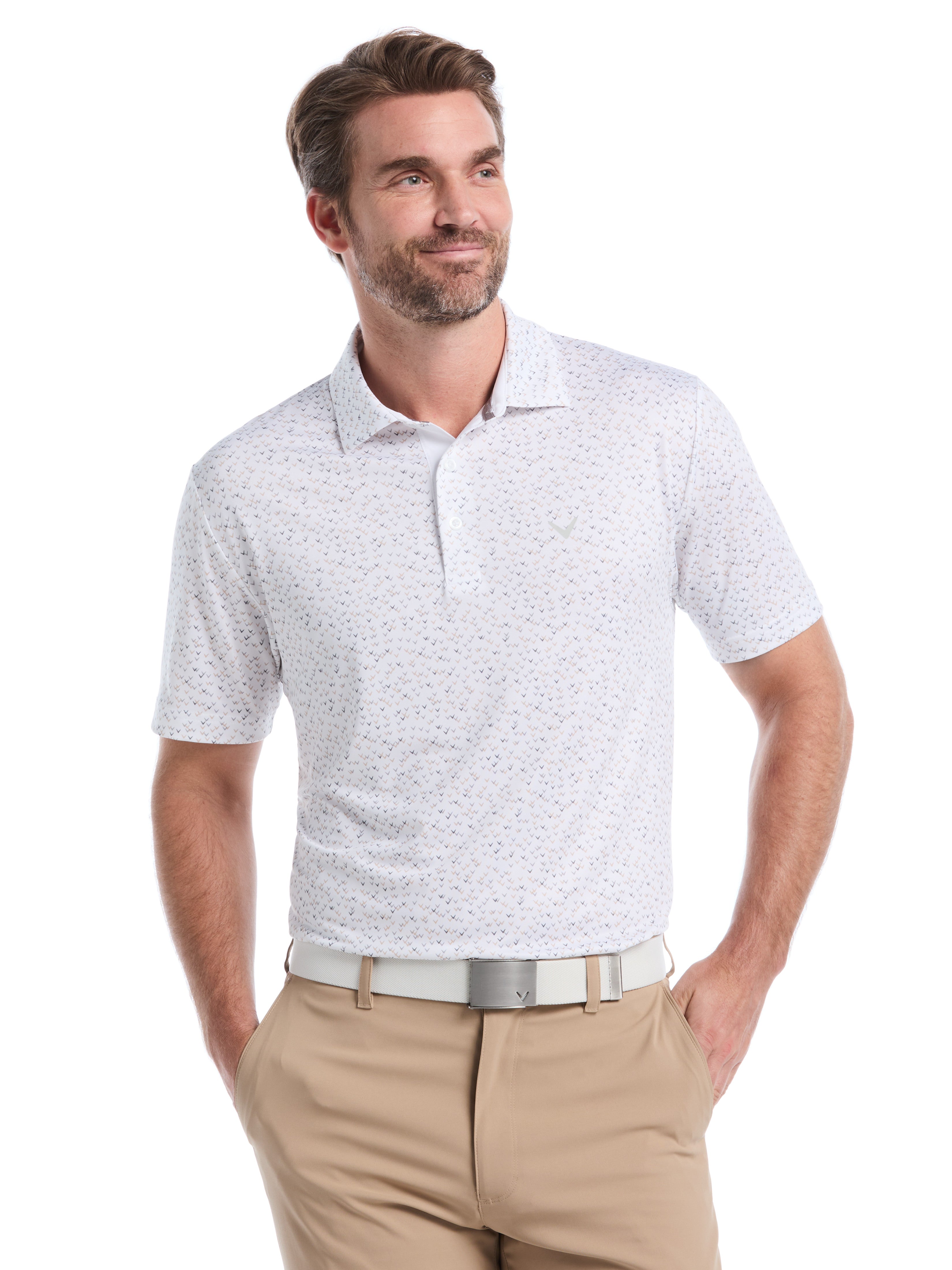 Men's Confetti Chevron All Over Polo (Open Air)