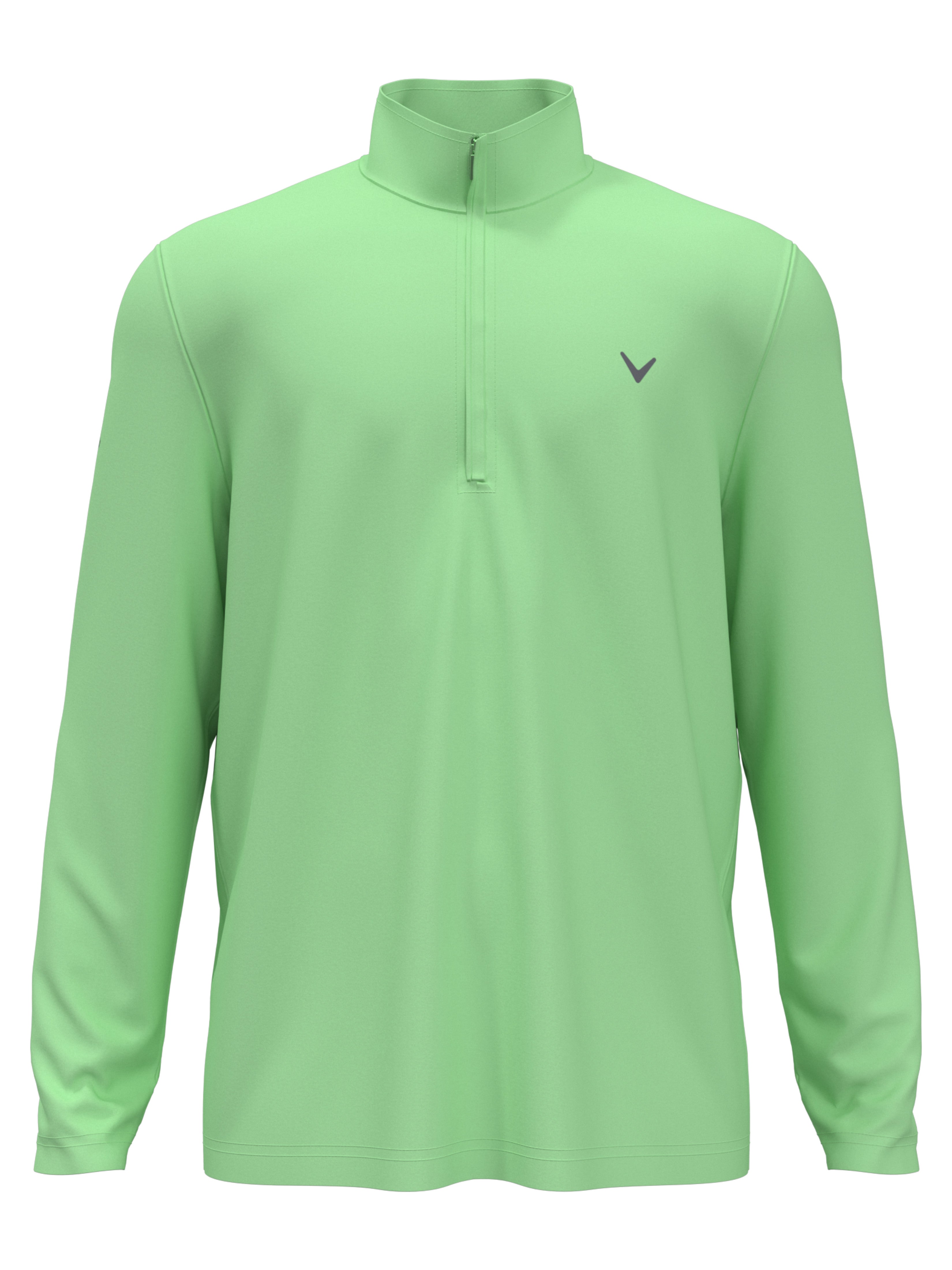 Mens Solid Sun 1/4 Zip Pullover (Caviar)