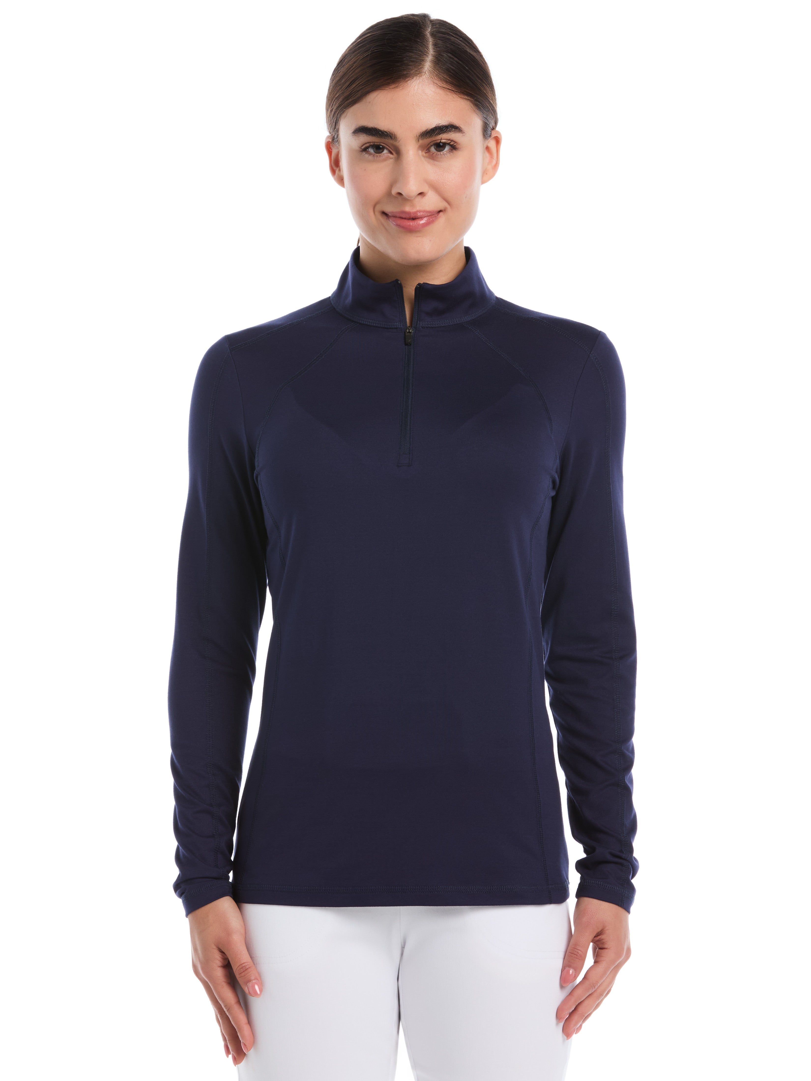 Womens Brushed Heather Pullover (Peacoat)
