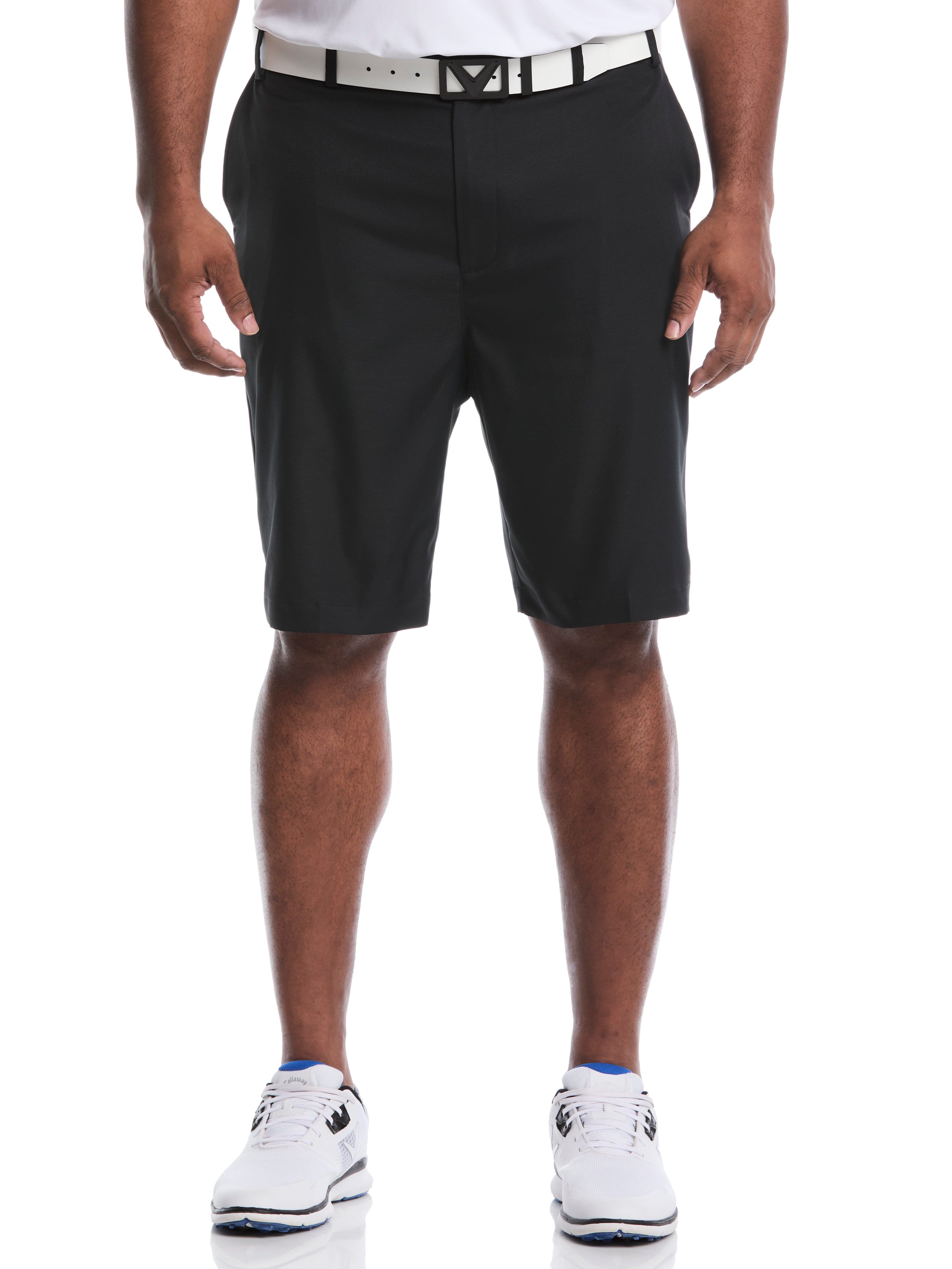 Men's Big & Tall Pro Spin 3.0 Performance Golf Shorts with Active Waistband (Caviar) 
