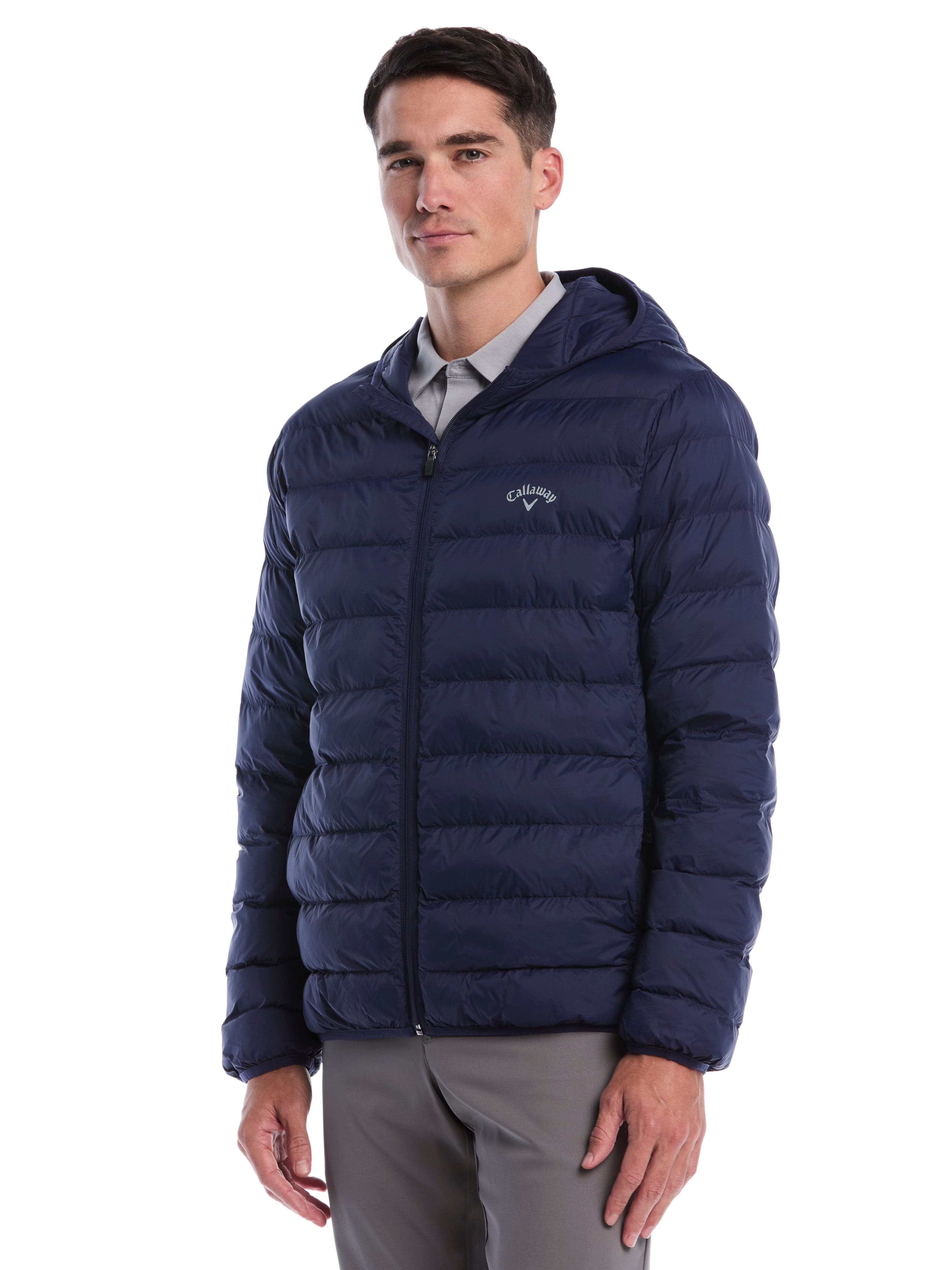 Mens Faux Down Puffer (Caviar) 